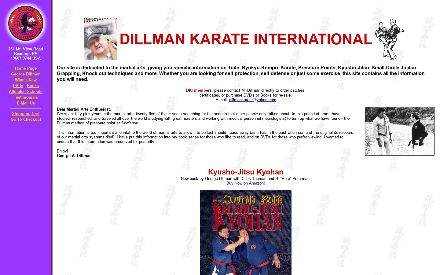 Dillman Karate International 首页截图