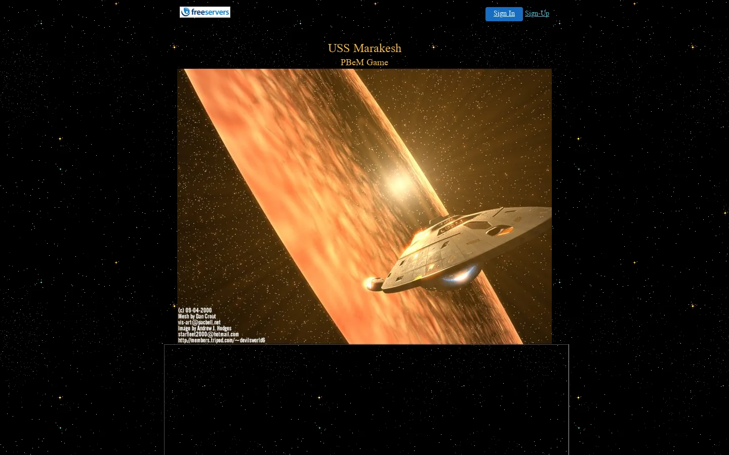USS Marakesh PBeM Game 首页截图
