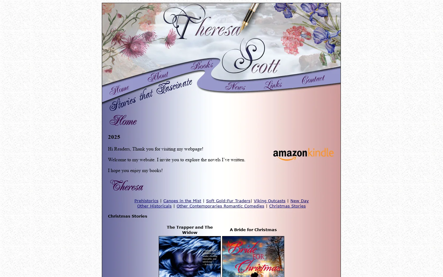 Theresa Scott, Romance Author 首页截图