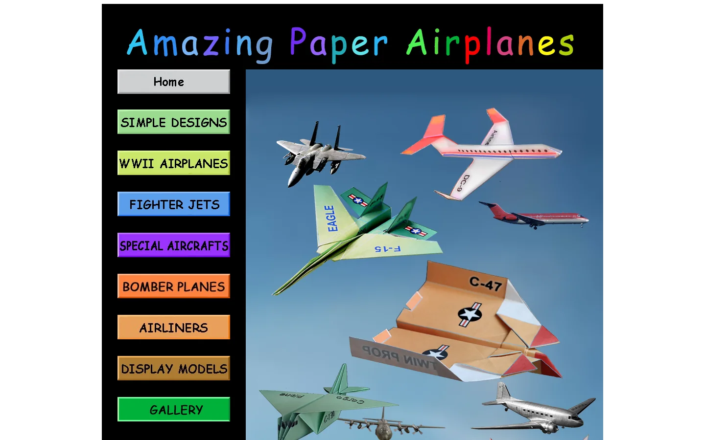 Amazing Paper Airplanes:Folding Instructions 首页截图