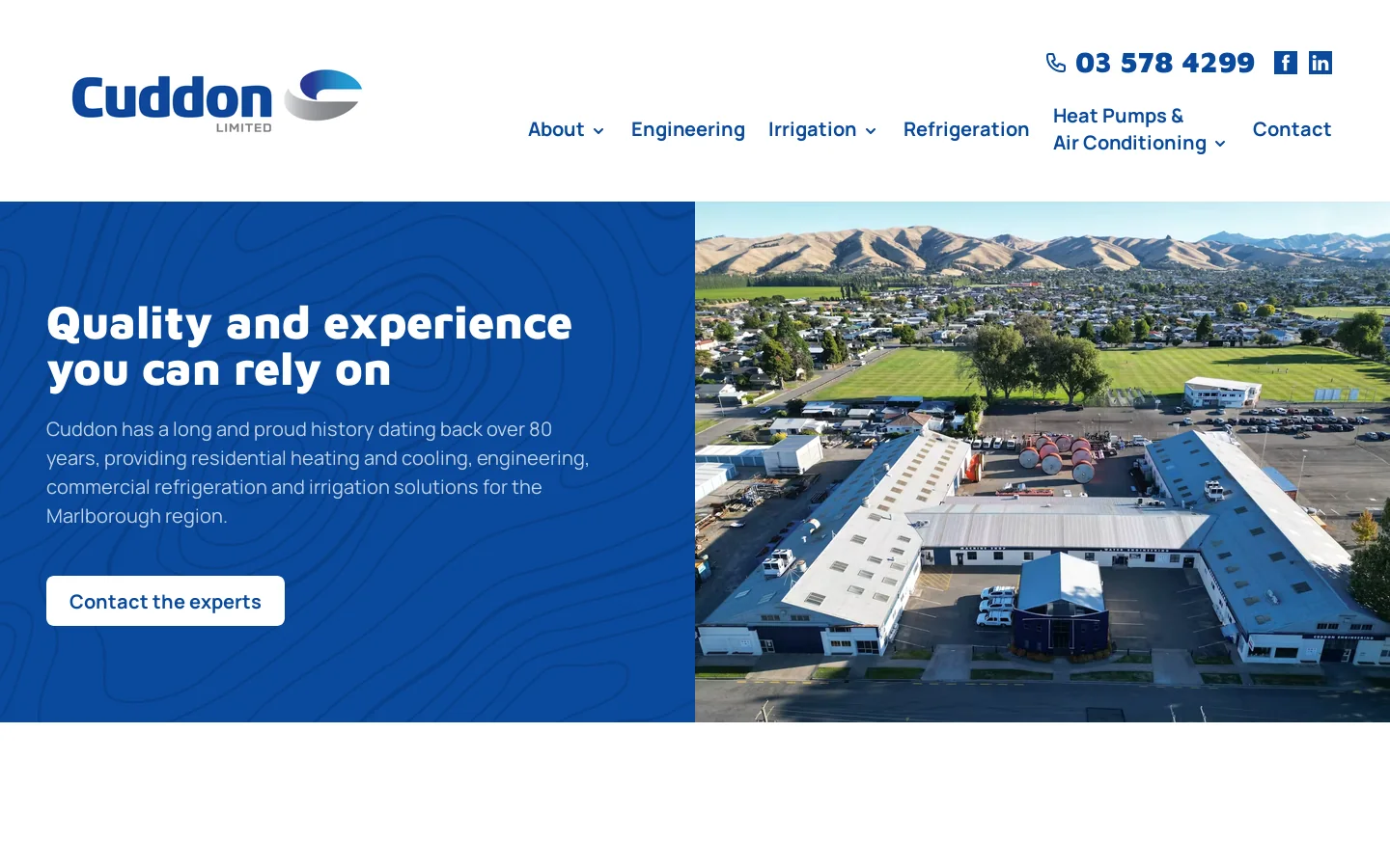 Cuddon Engineering 首页截图
