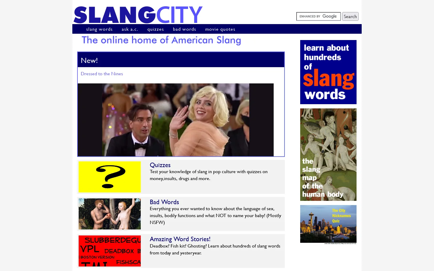 Slang City 首页截图