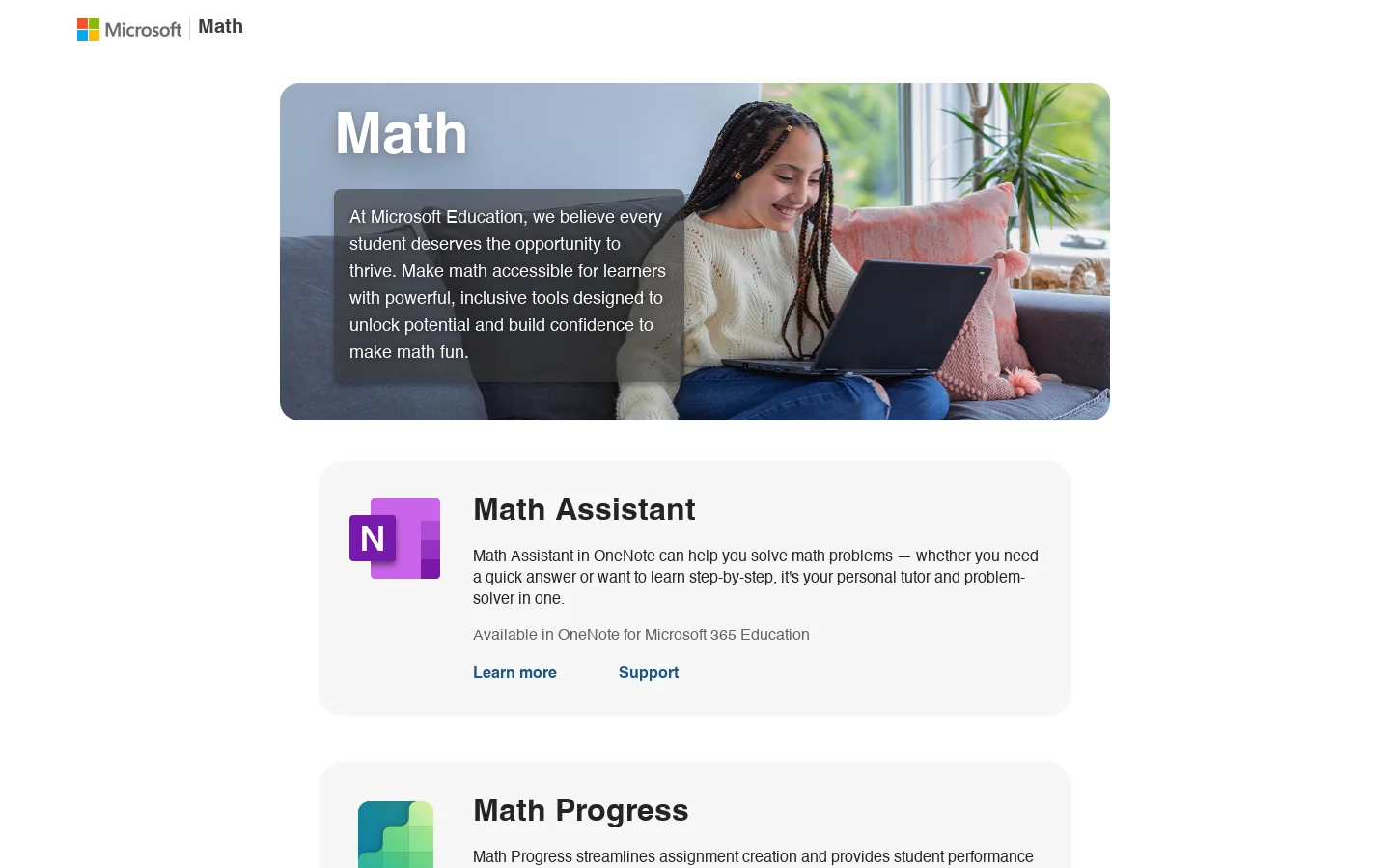 Math Solver 首页截图