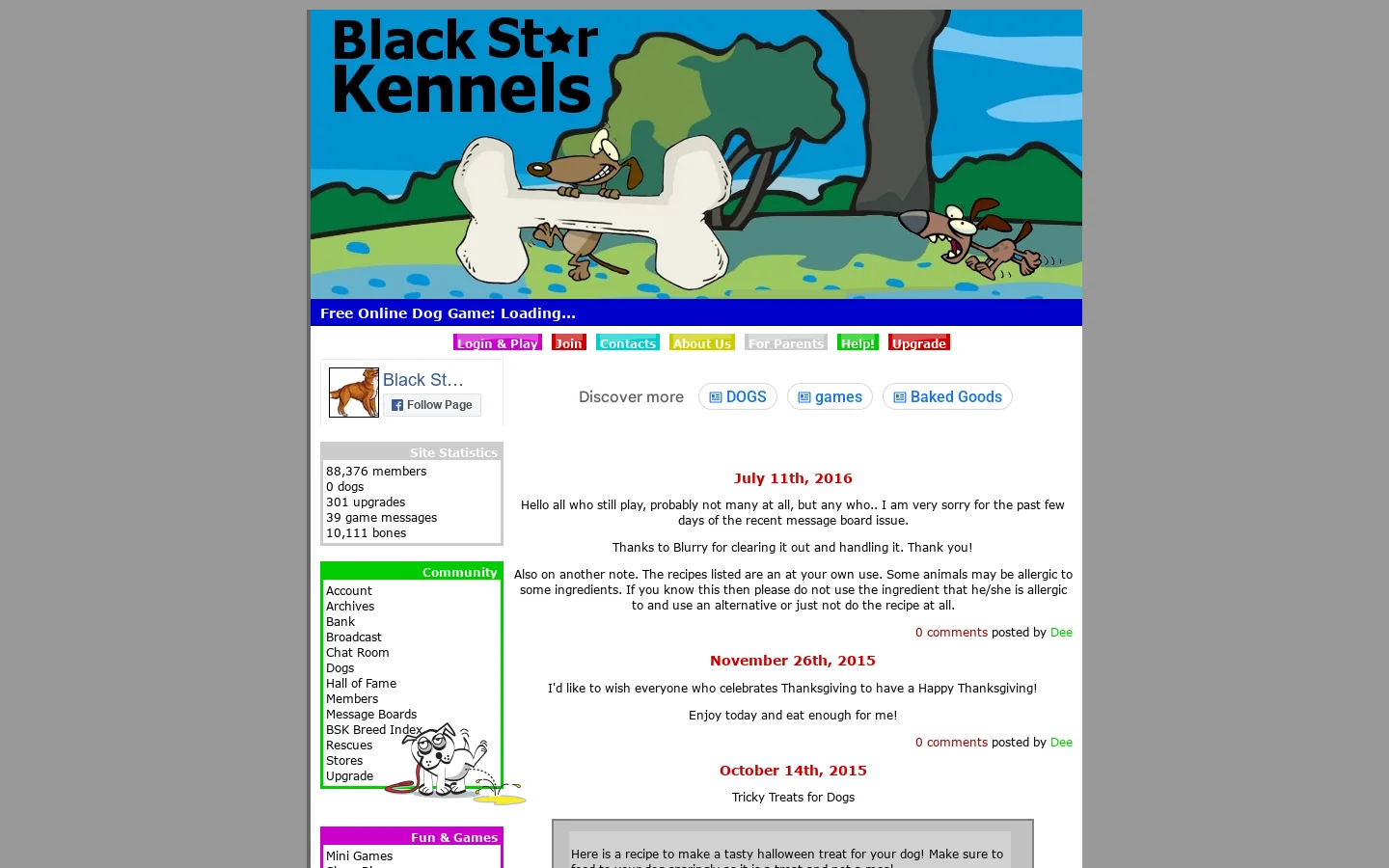 Black Star Kennels | Free Online Dog Game 首页截图