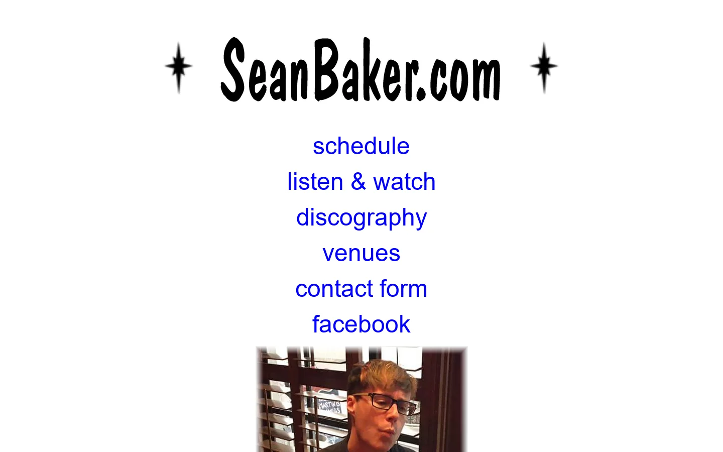 Sean Baker the Music Maker 首页截图