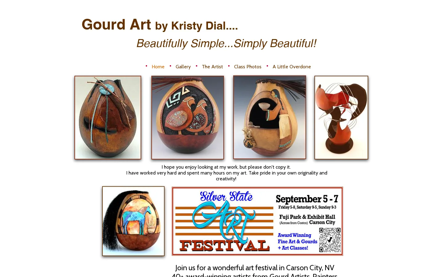 Kristy Dial Gourd Art 首页截图