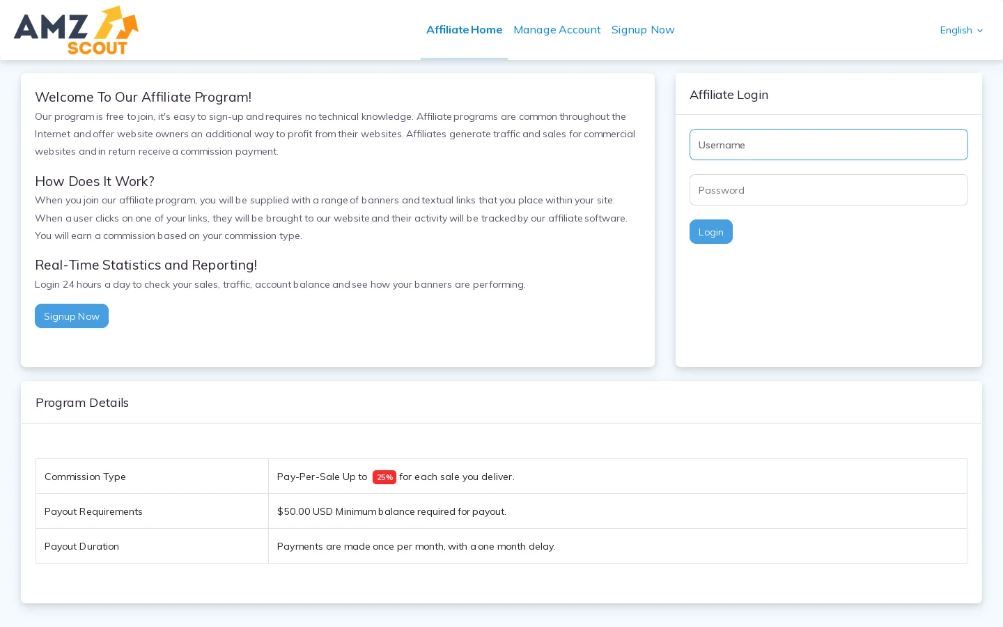 AMZscout 首页截图