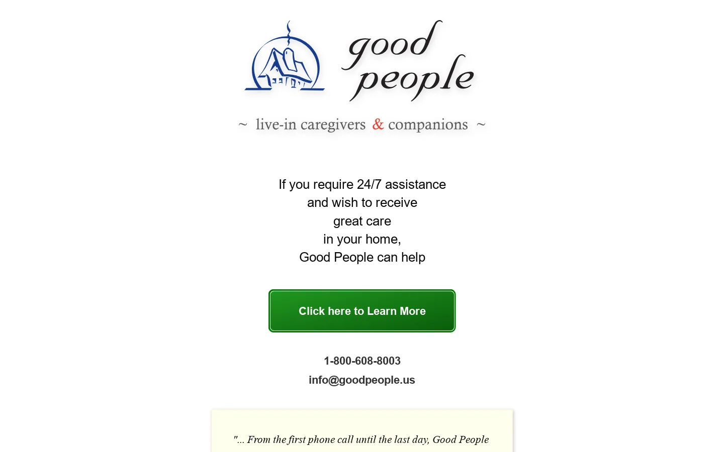 Good People 首页截图