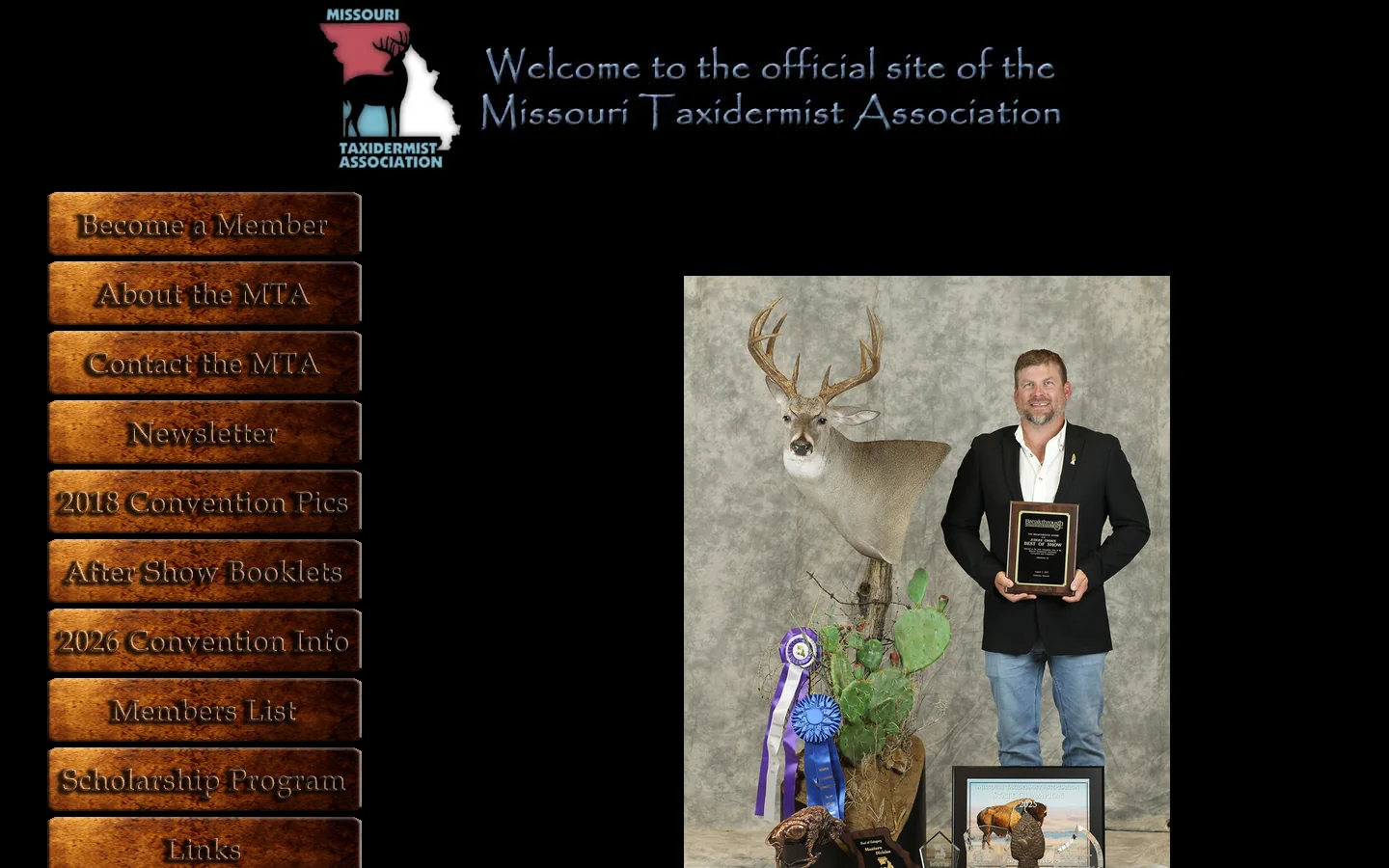 Missouri Taxidermy Association 首页截图