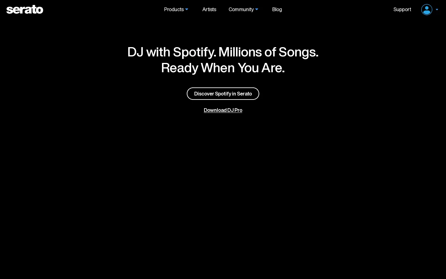 Serato 首页截图