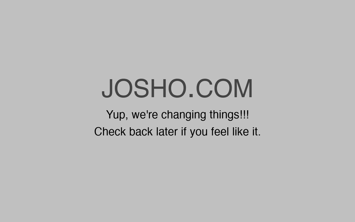 Josho.com 首页截图
