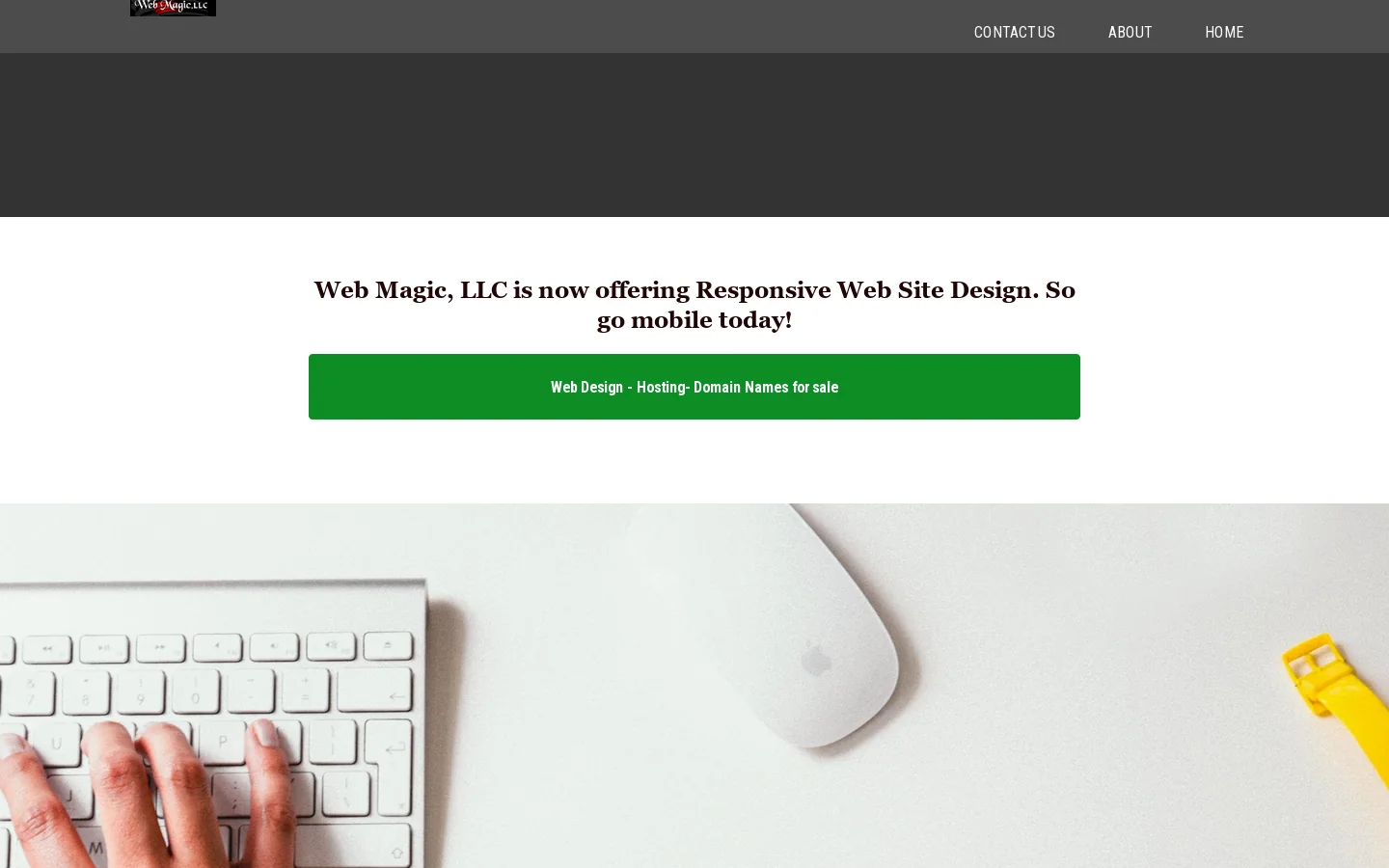 Welcome to Web Magic, LLC 首页截图