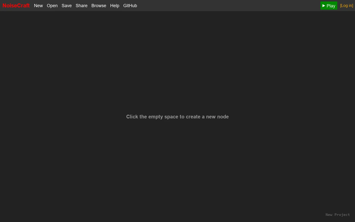 NoiseCraft 首页截图