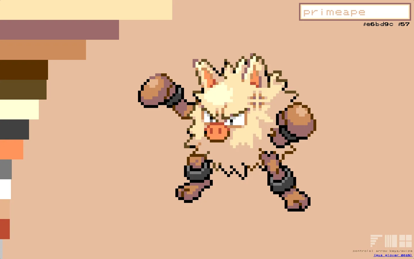 Pokemon Palettes 首页截图