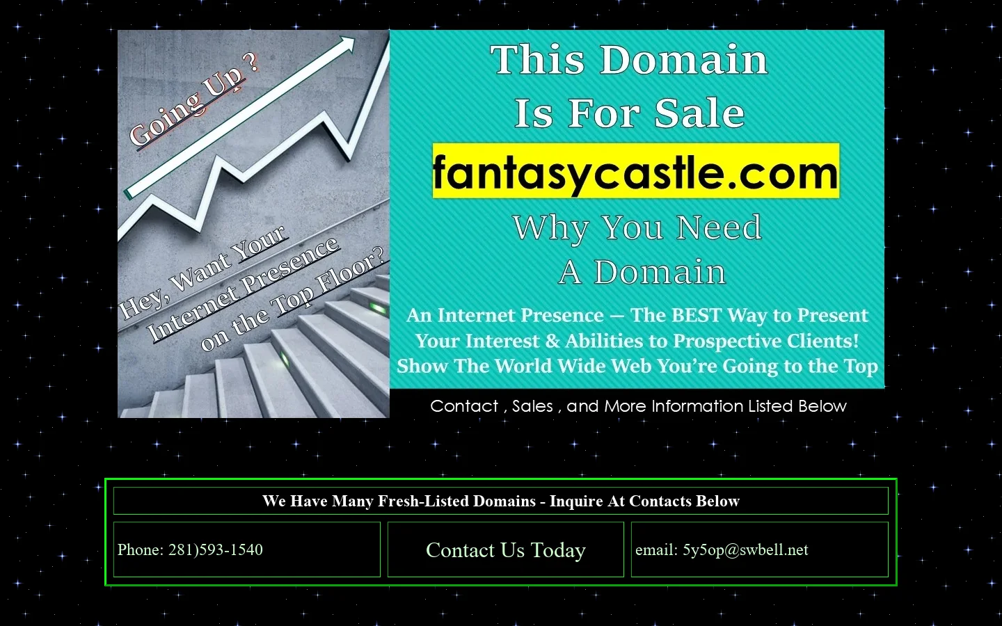 fantasycastle.com holder page 首页截图
