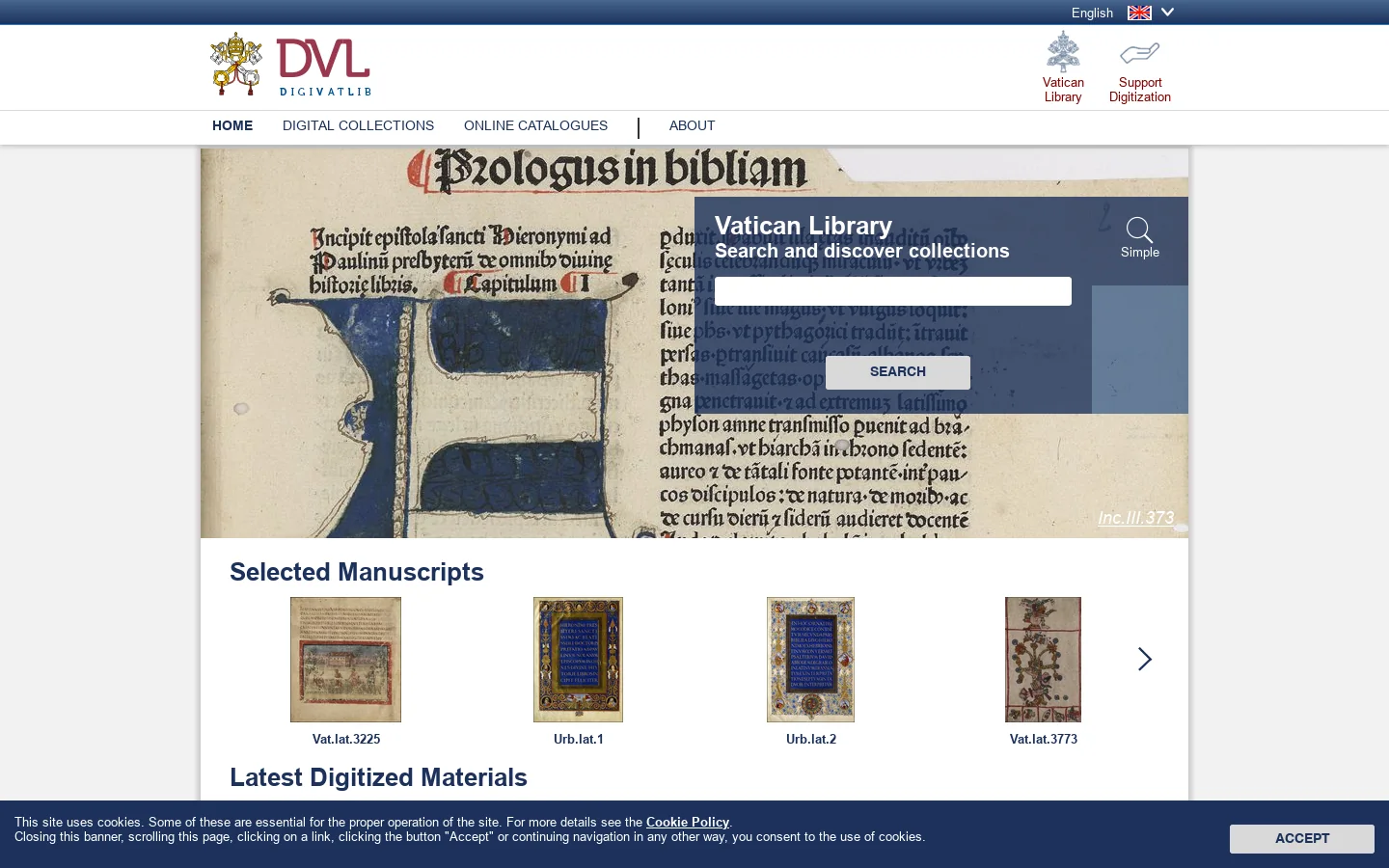 DigiVatLib 首页截图