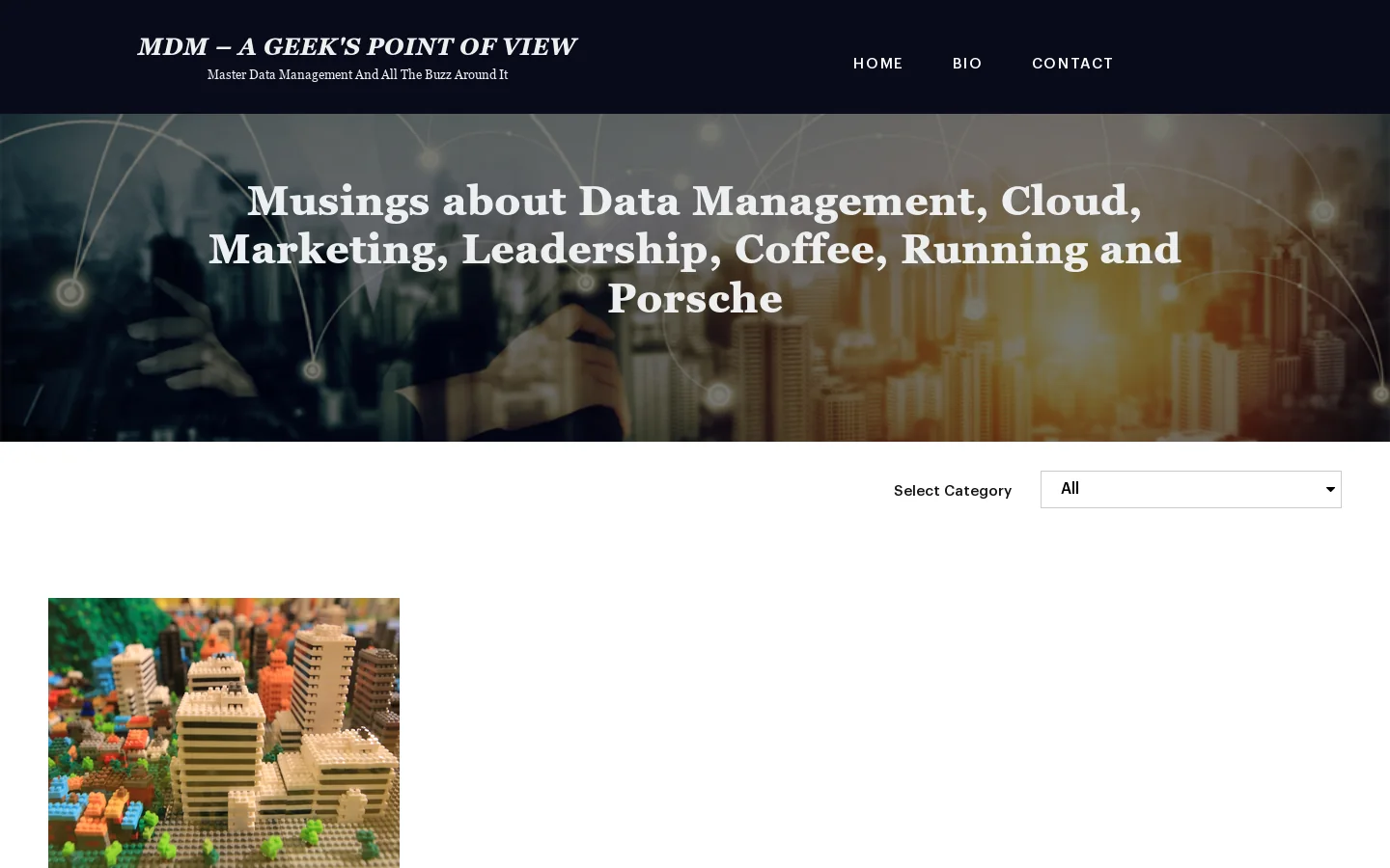 MDM - A Geeks Point Of View - Master Data Management And All The Buzz Around It 首页截图