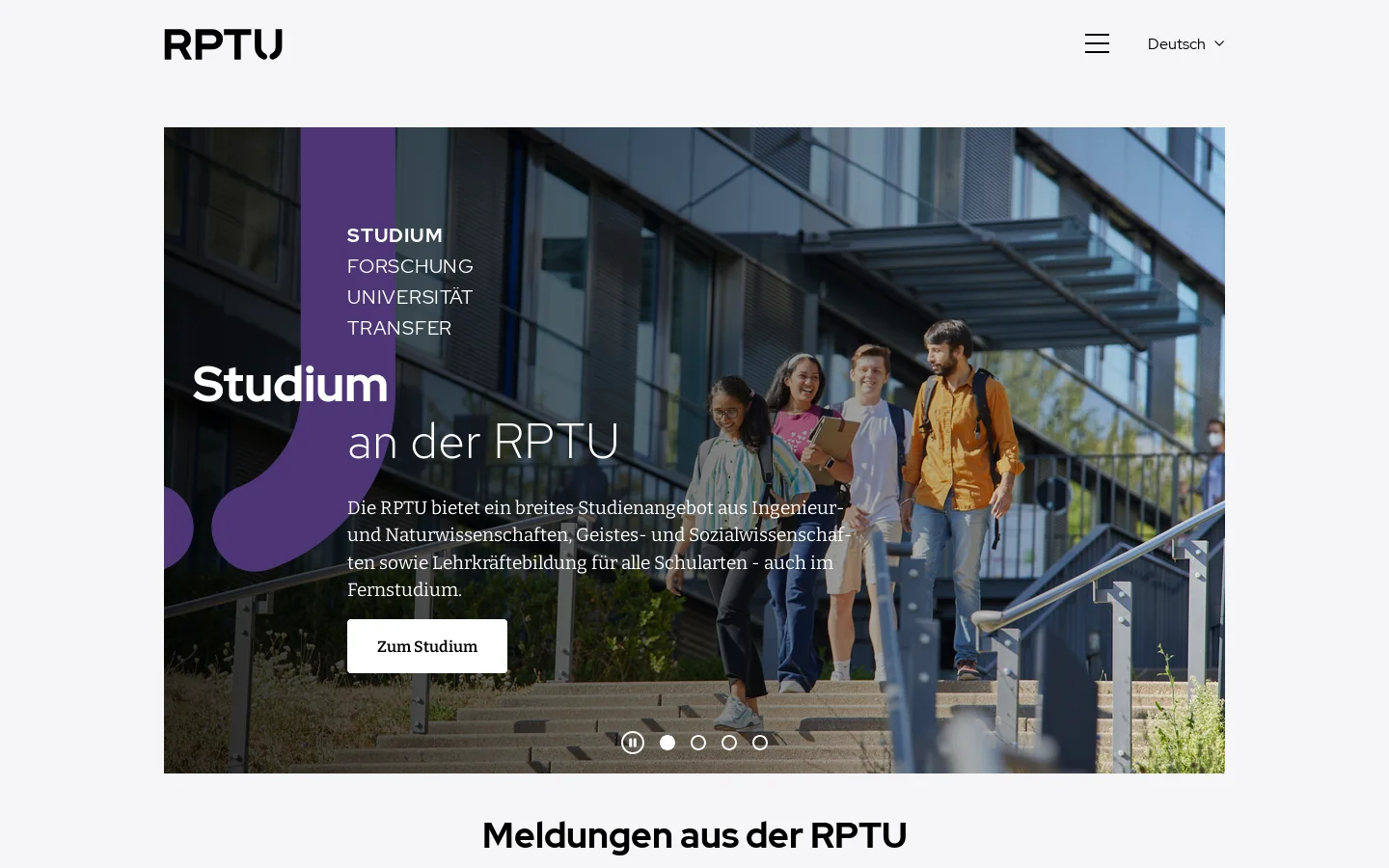rptu.de 首页截图