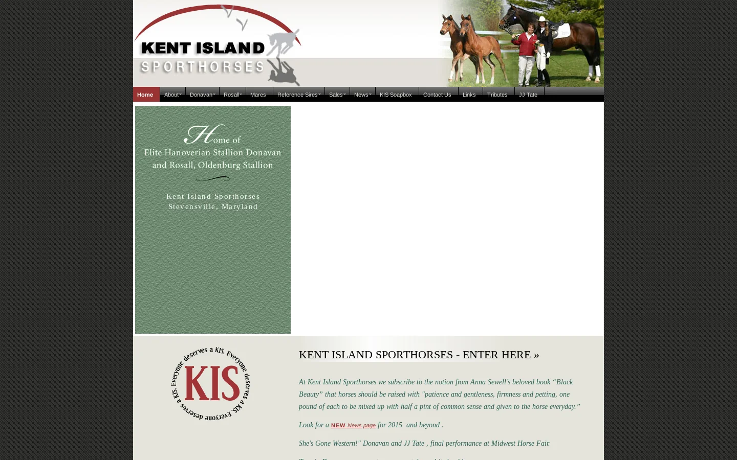 Kent Island Sporthorses | HOME 首页截图