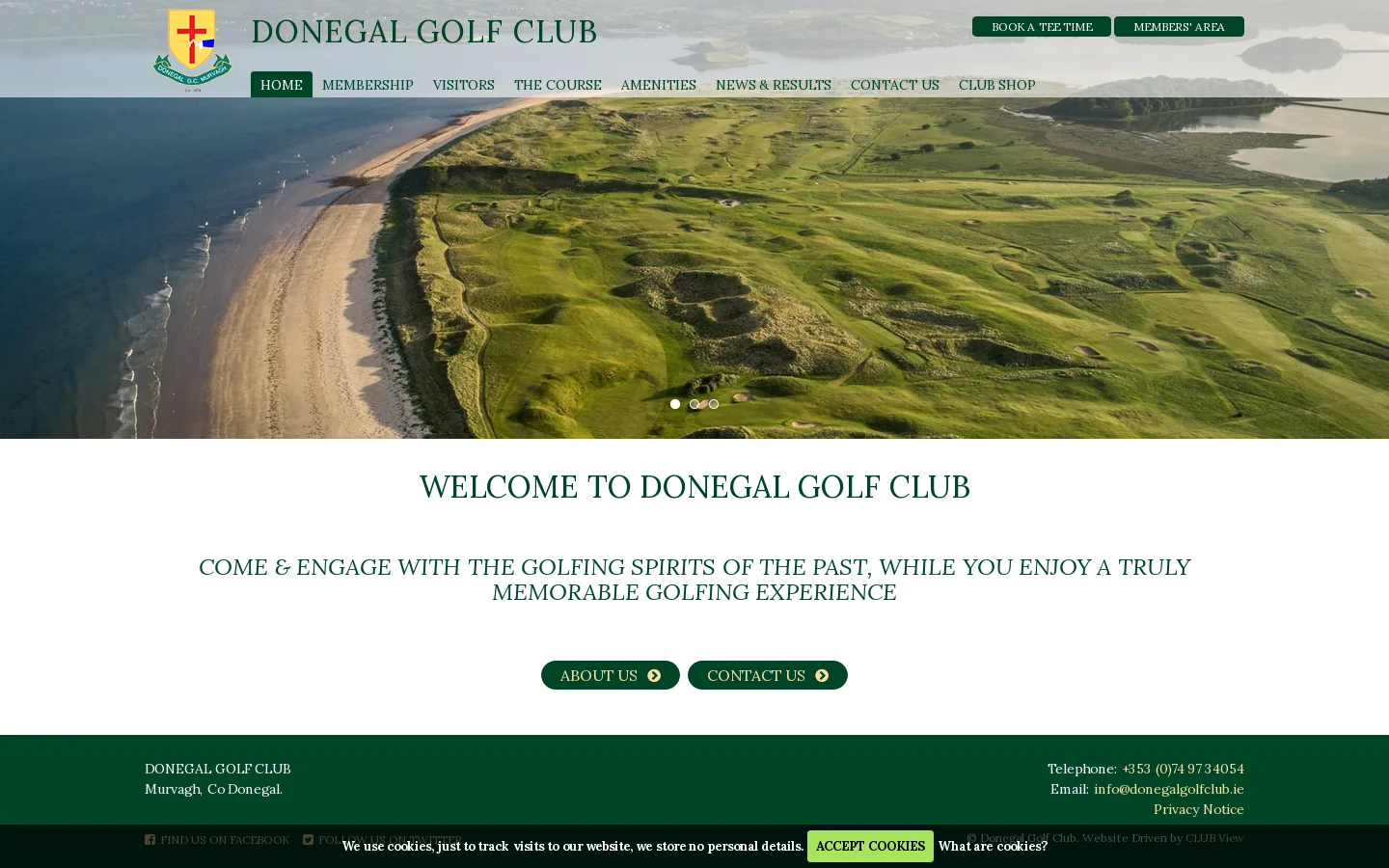 Donegal Golf Club 首页截图