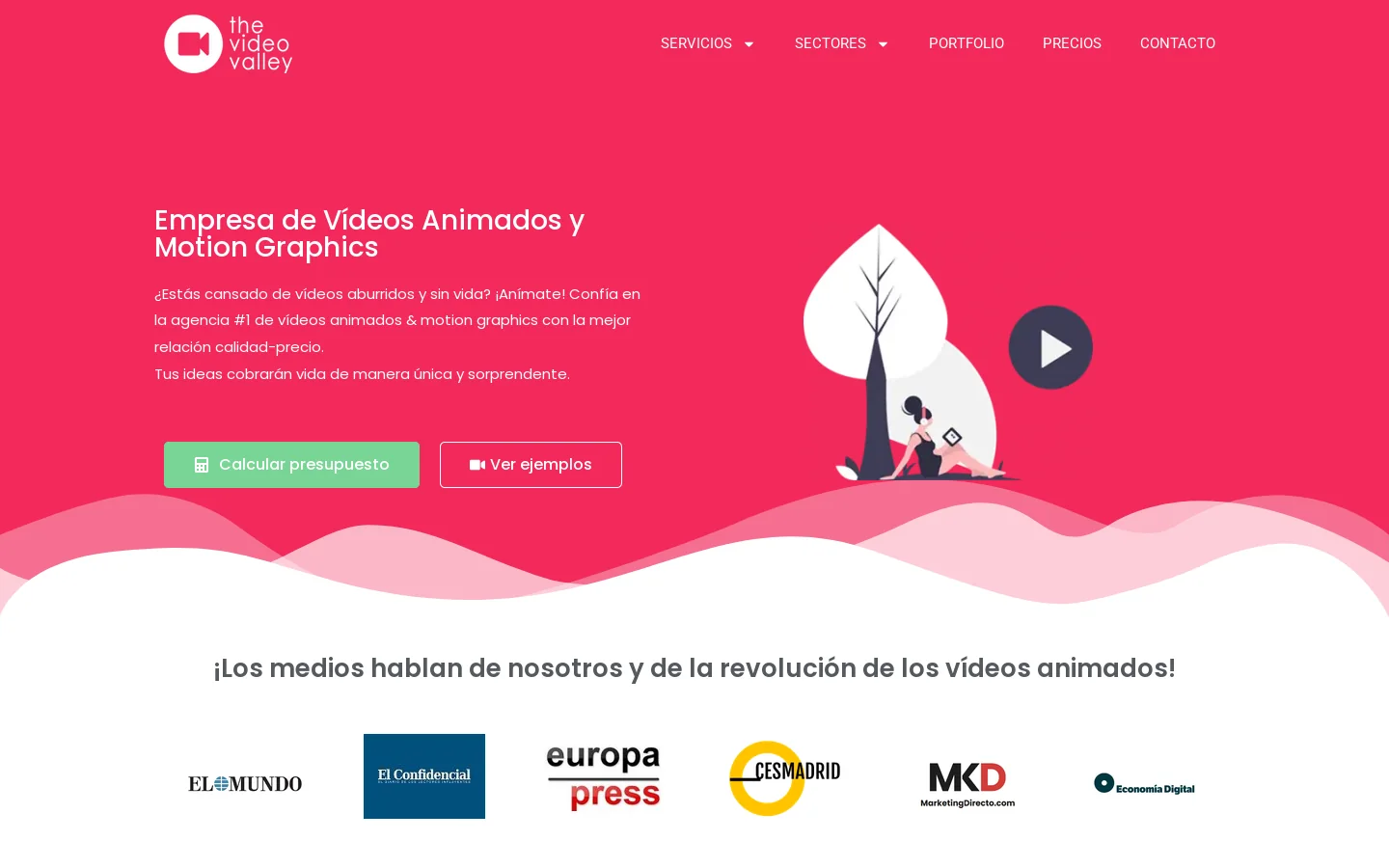 Agencia #1 Vídeos Animados & Motion Graphics Madrid 首页截图