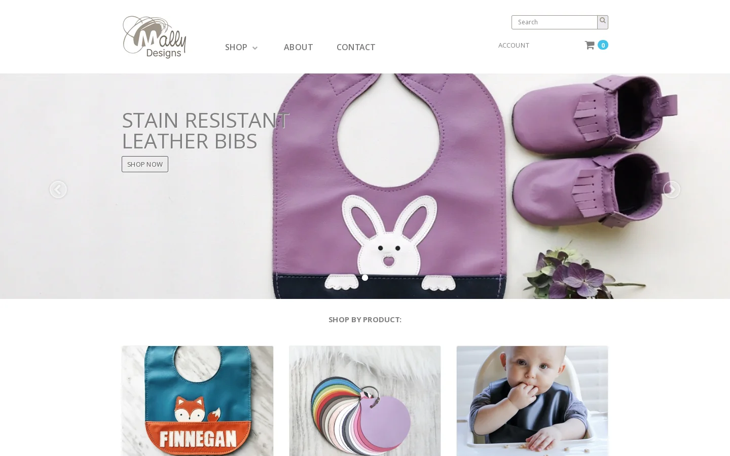 the original leather baby bib | handmade in Canada 首页截图
