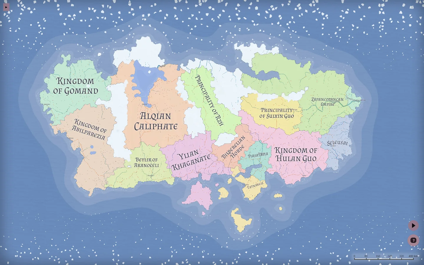 Azgaar's Fantasy Map Generator 首页截图