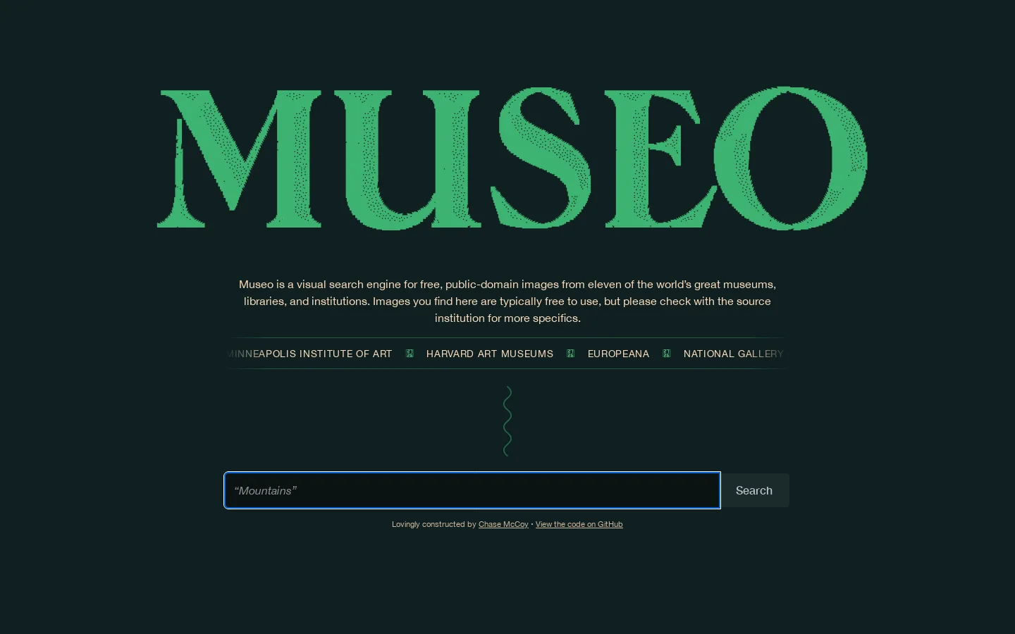 Museo 首页截图