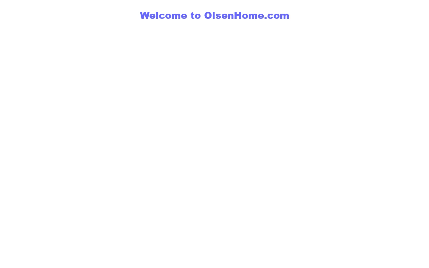 OlsenHome.com 首页截图