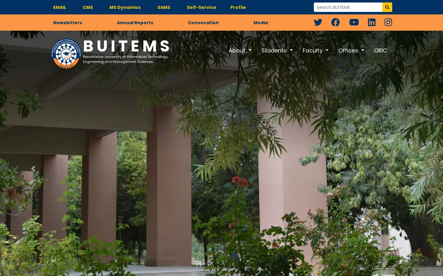 BUITEMS 首页截图