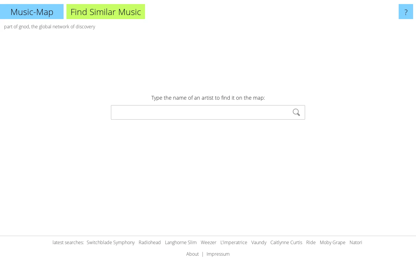 Music-Map 首页截图