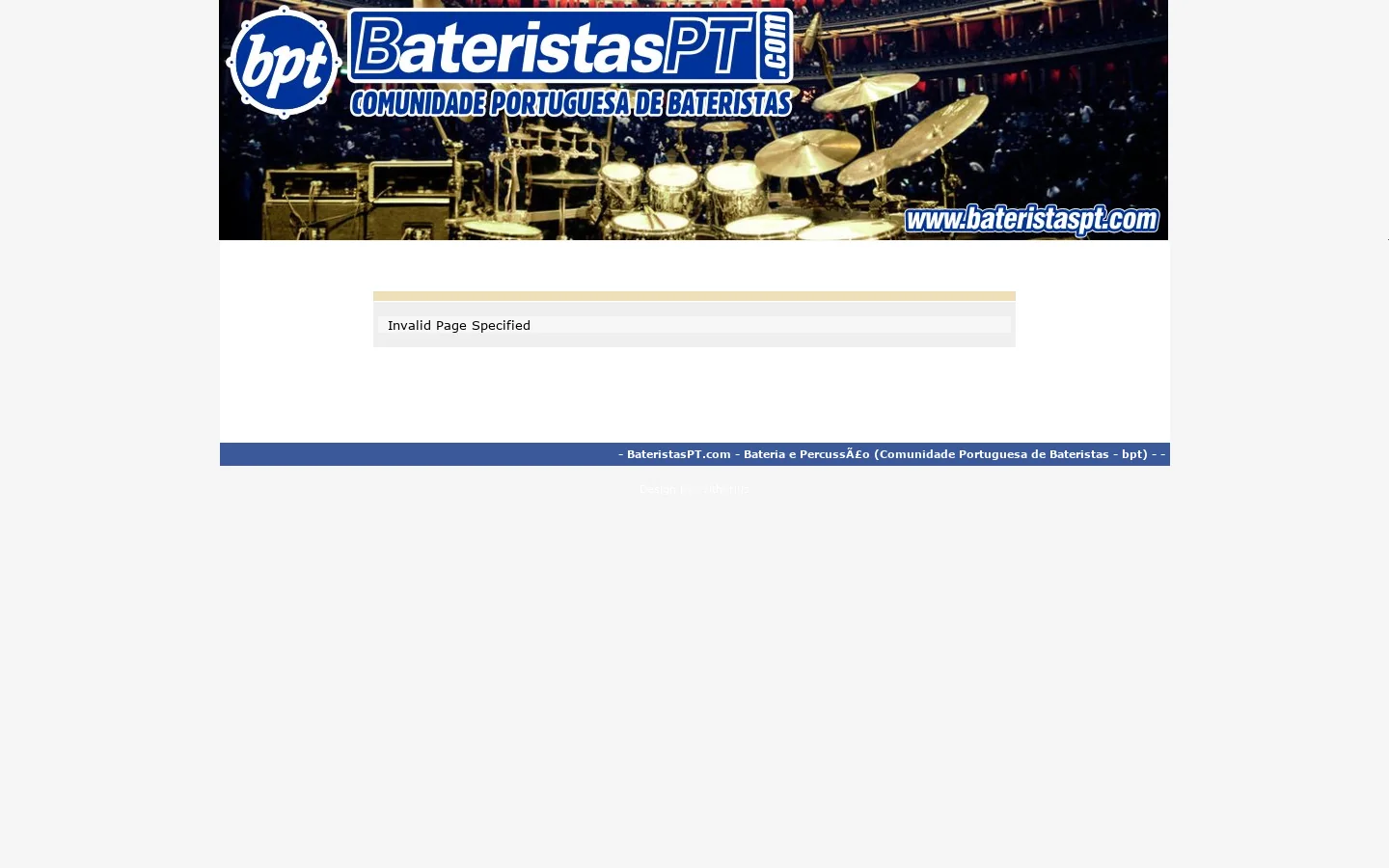 BateristasPT.com 首页截图