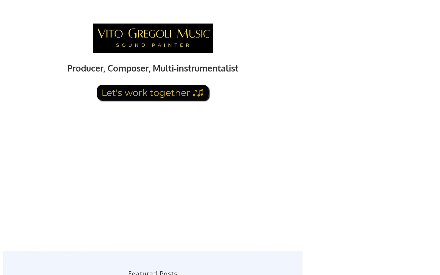 Vito Gregoli Music 首页截图