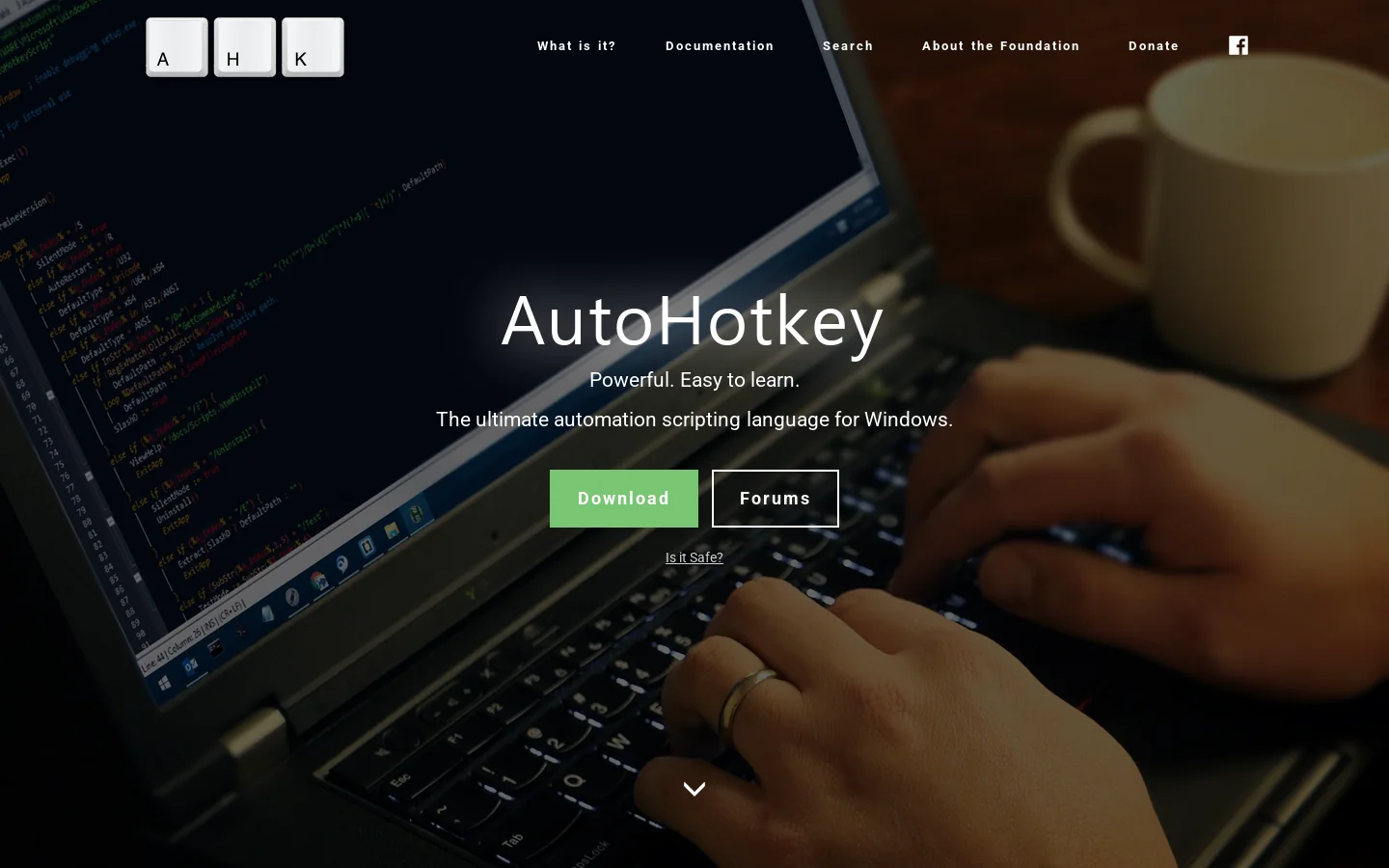 AutoHotkey 首页截图