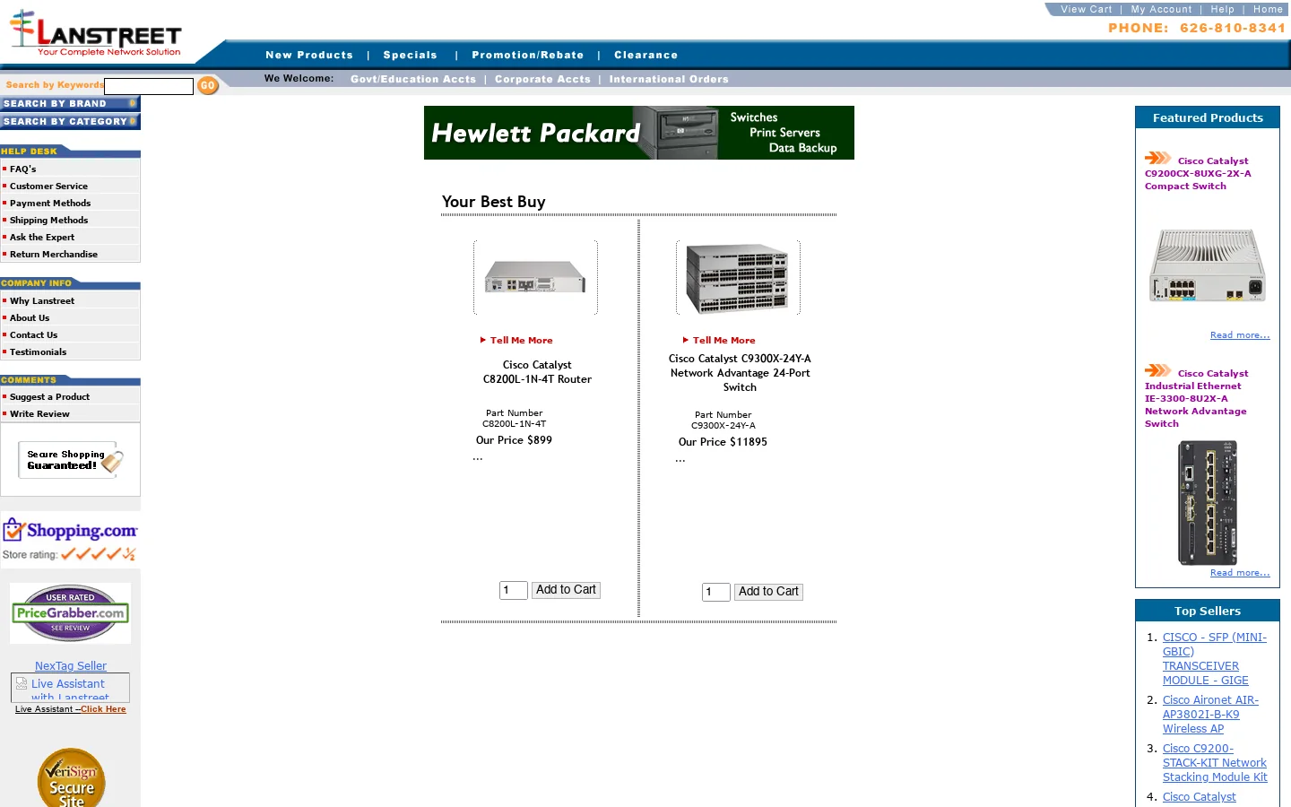 Lanstreet.com 首页截图