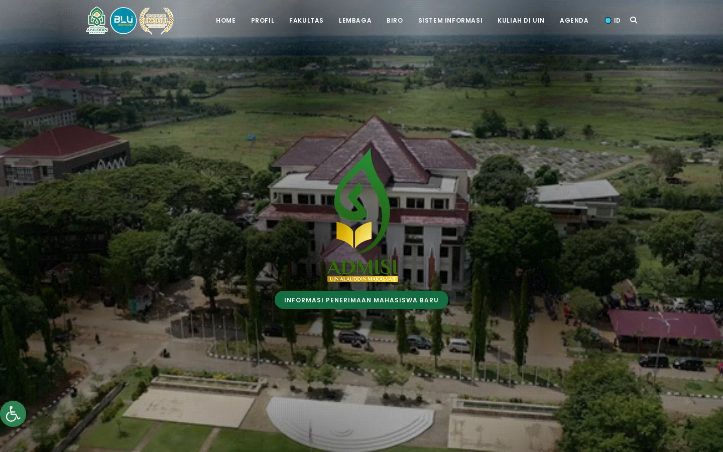 UIN Alauddin Makassar 首页截图