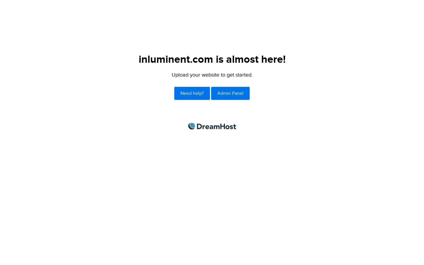 inluminent.com is almost here! 首页截图