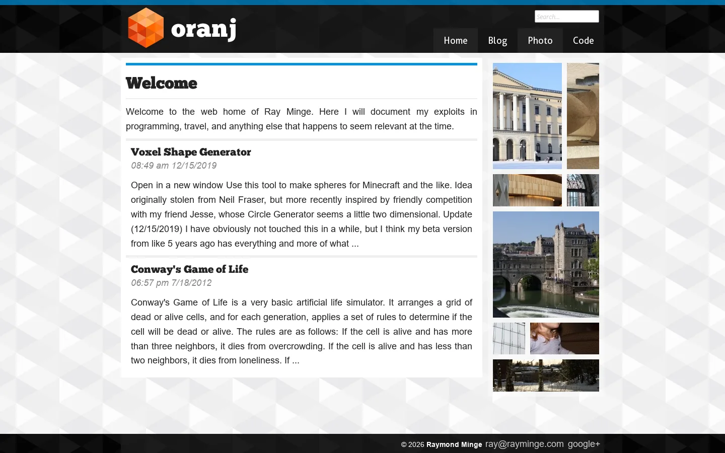 oranj 首页截图