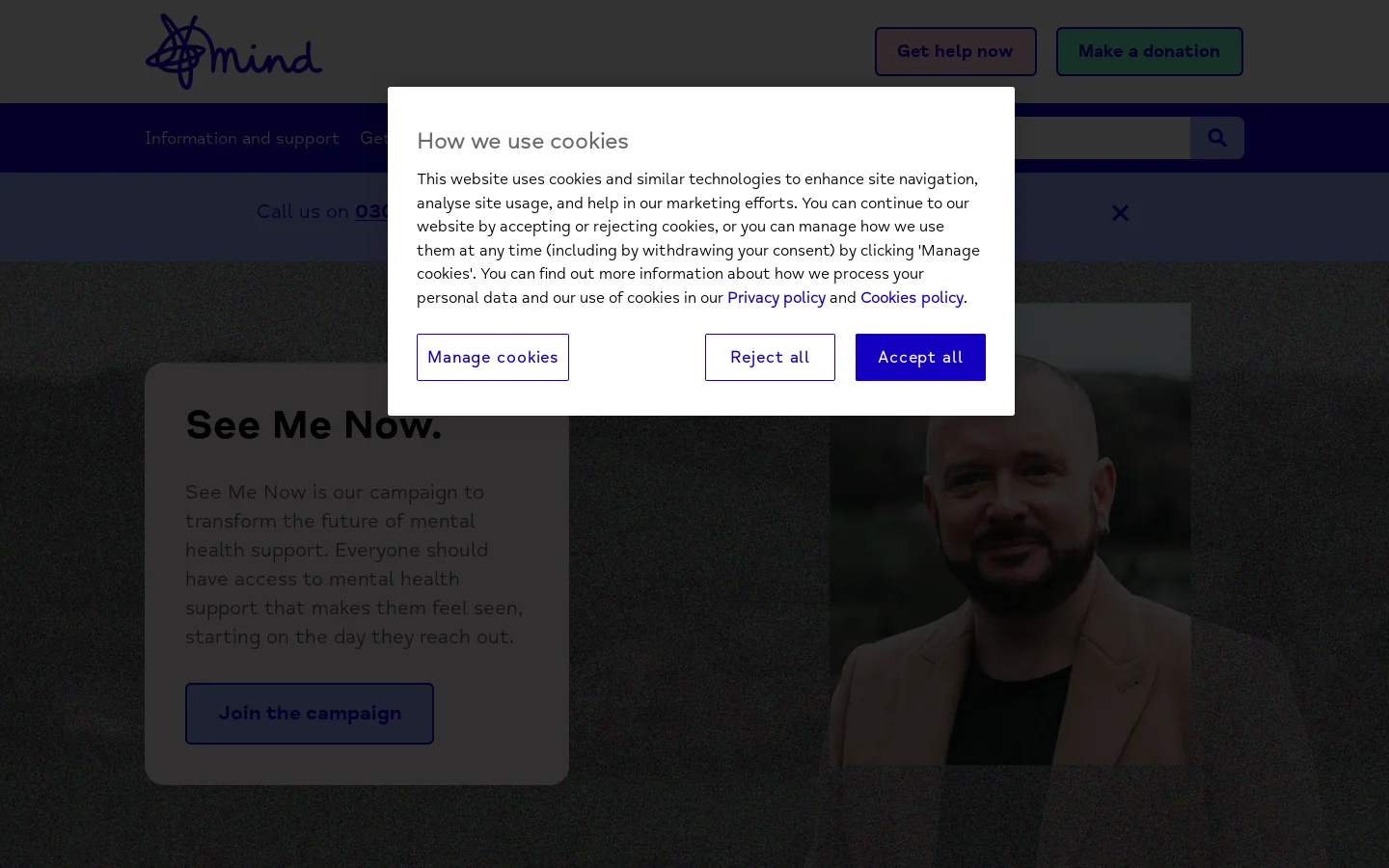 mind.org.uk 首页截图