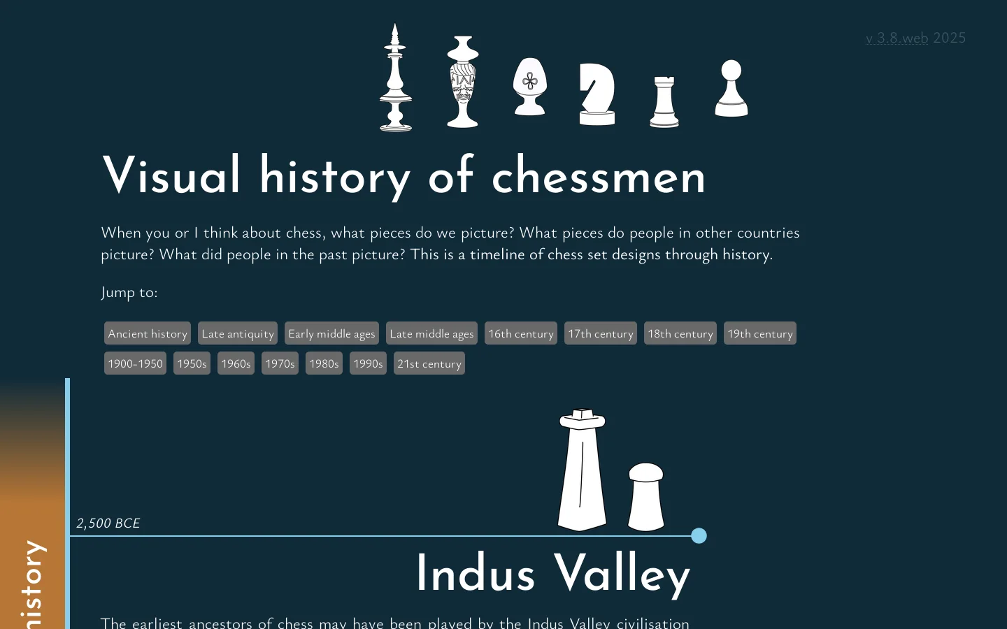 History of chessmen 首页截图