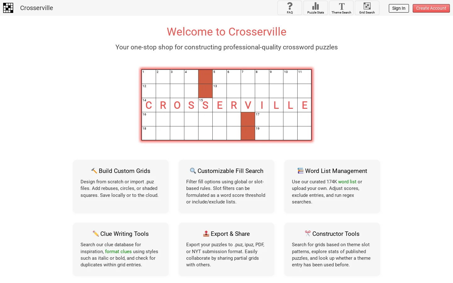 Crosserville 首页截图