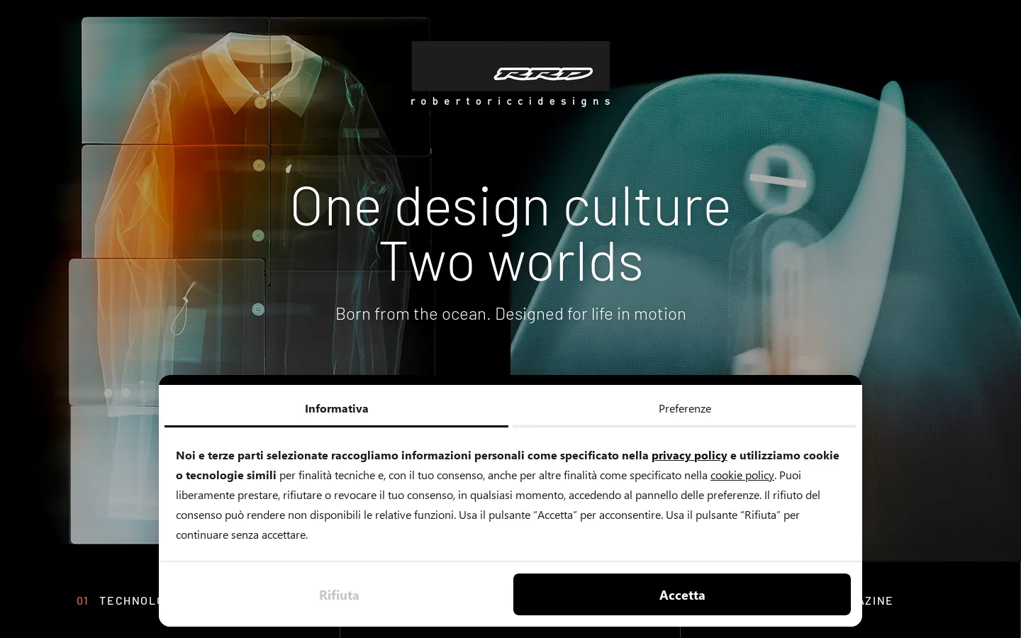 Roberto Ricci Designs 首页截图