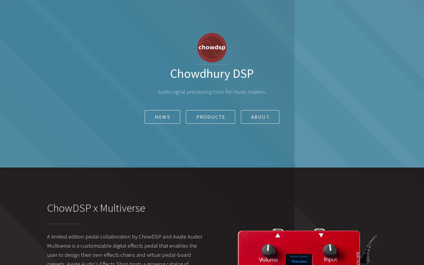 Chowdhury DSP 首页截图