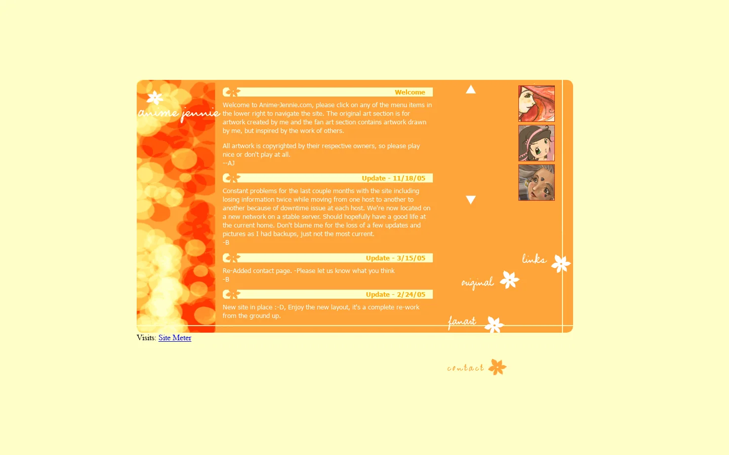 www.anime-jennie.com - Artwork by Jennie : Anime : Oekakies : CGI : drawings 首页截图
