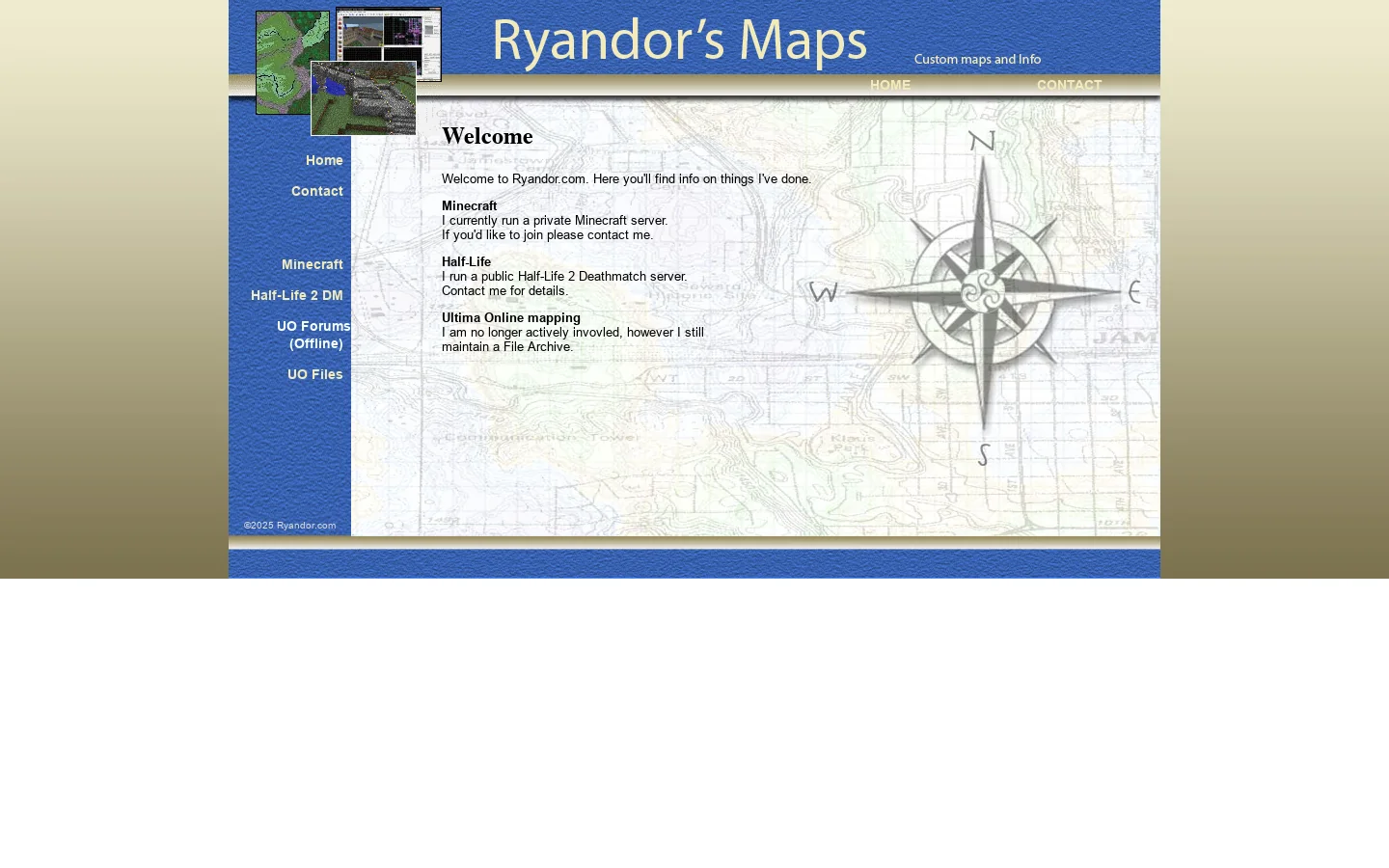 Ryandor Maps 首页截图