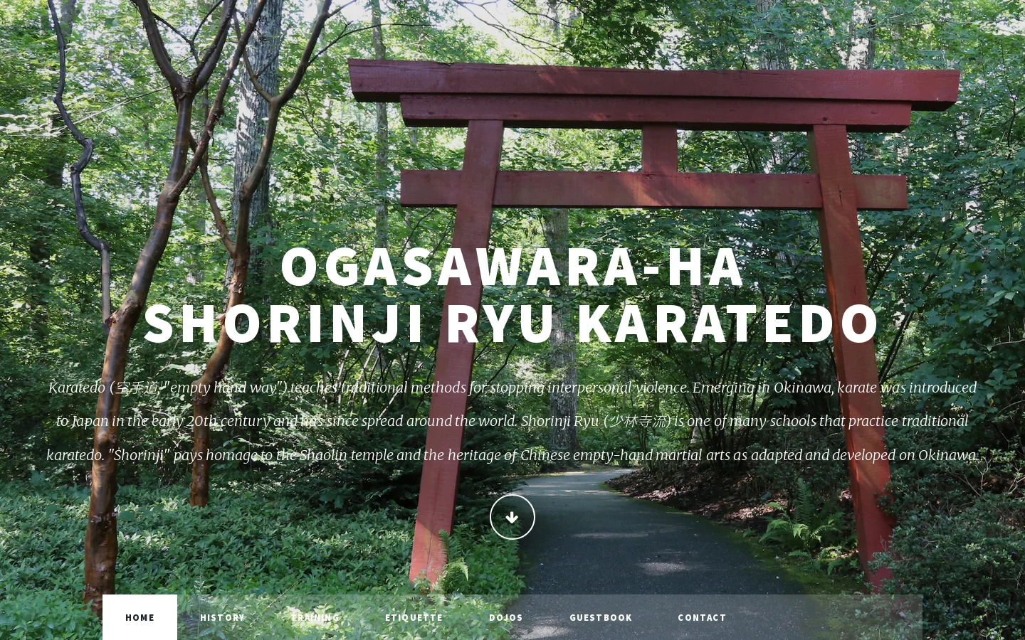 Ogasawara-ha Shorinji Ryu Karatedo 首页截图