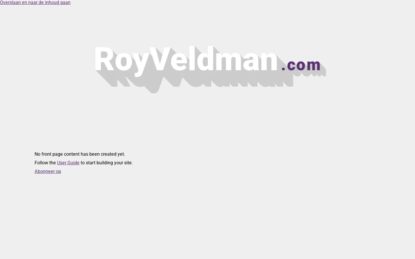 RoyVeldman 首页截图