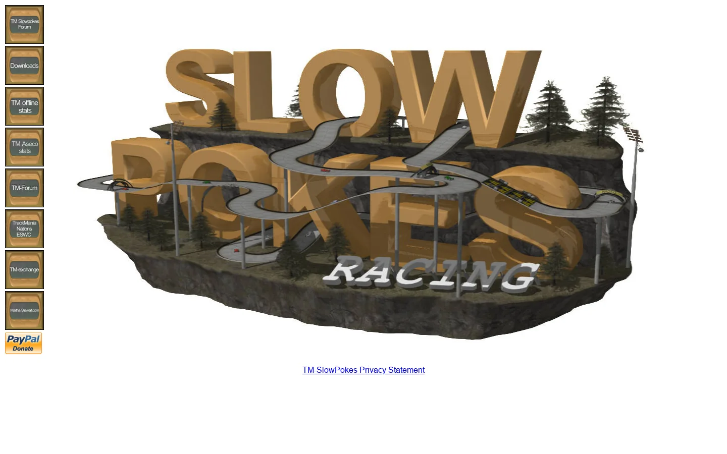 Welcome to TM-SlowPokes Trackmania racing alternate site 首页截图