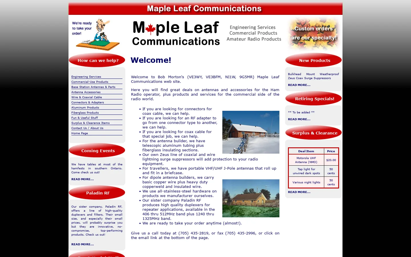 Maple Leaf Communications 首页截图