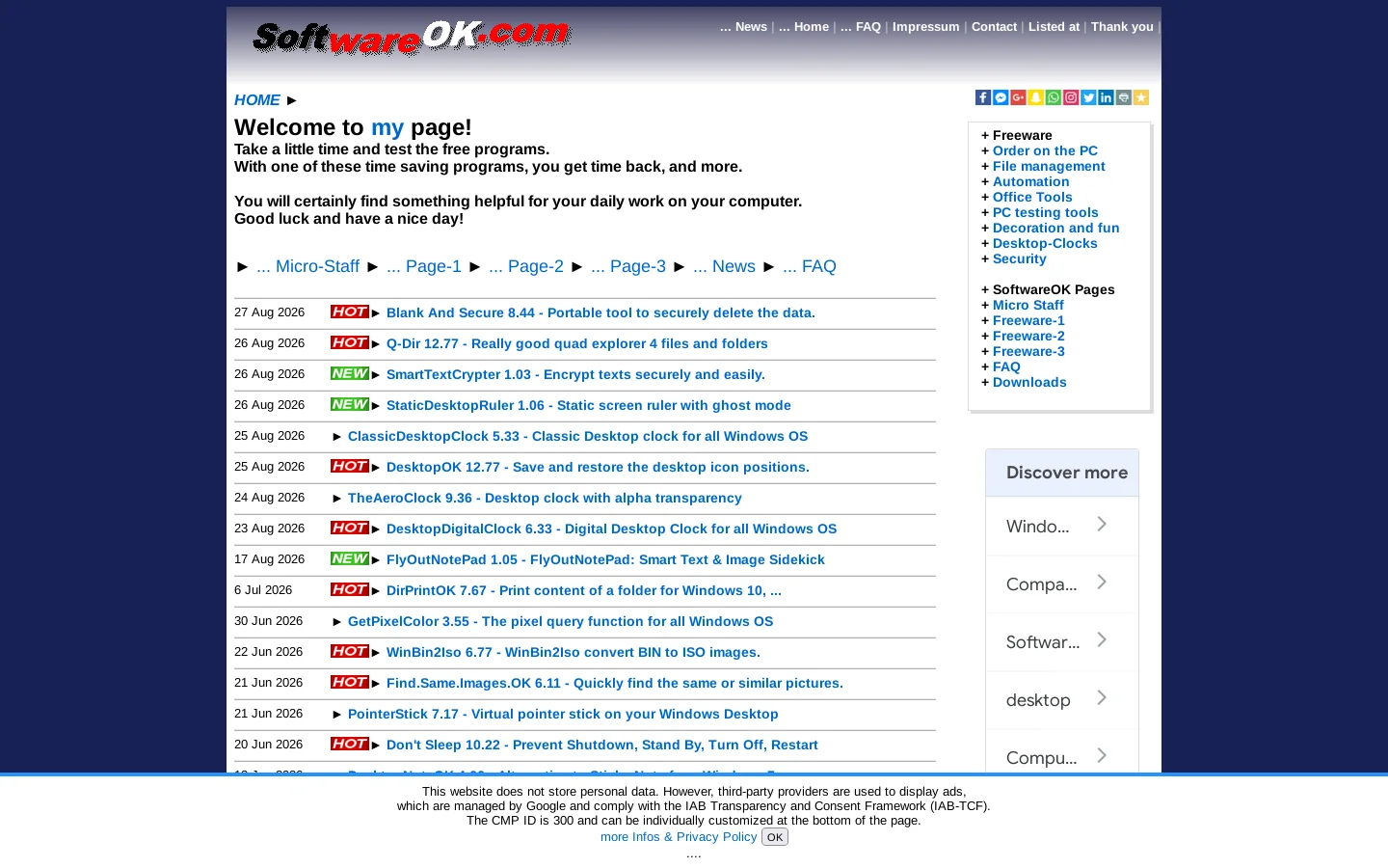 Software for professionals and beginners 首页截图